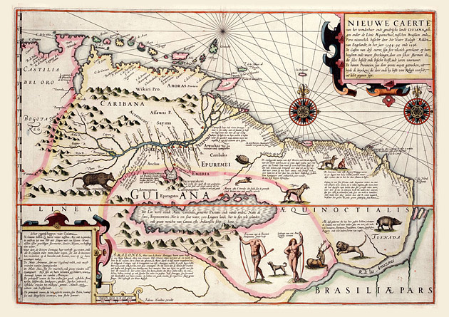 Guyana 1599 Hondius