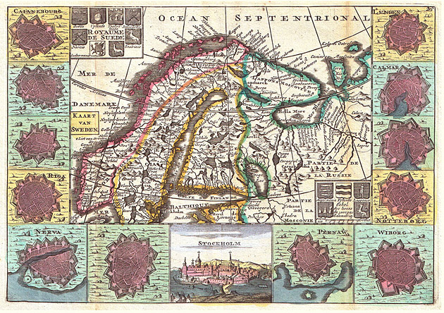Scandinavië 1747 De la Feuille