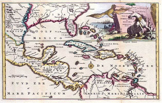 Golf van Mexico en Midden Amerika 1747 Ruyter