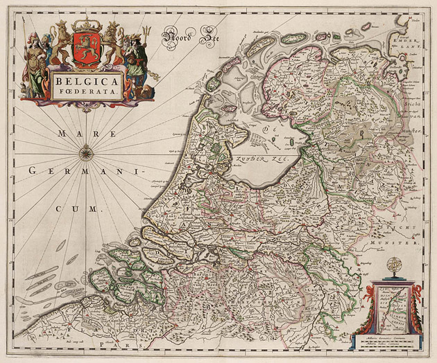 Belgica Foederata 1664 Blaeu