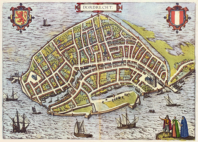 Dordrecht 1610 Braun en Hogenberg