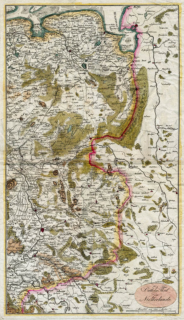 Noord Oost Nederland 1730 Petermann