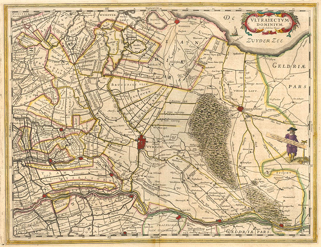 Utrecht Provincie 1645 Willem Blaeu