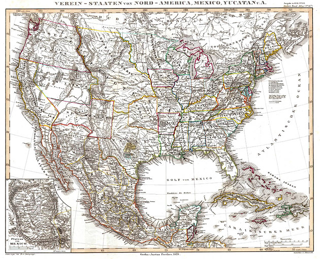 Ver.Staten van Noord Amerika + Mexico 1858 von Stuelpnagel