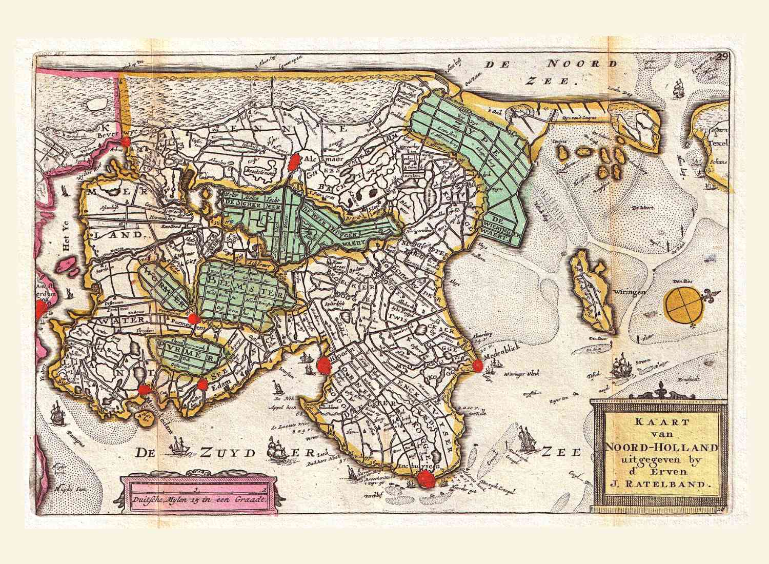 Noord Holland 1747 Ratelband / De la Feuille